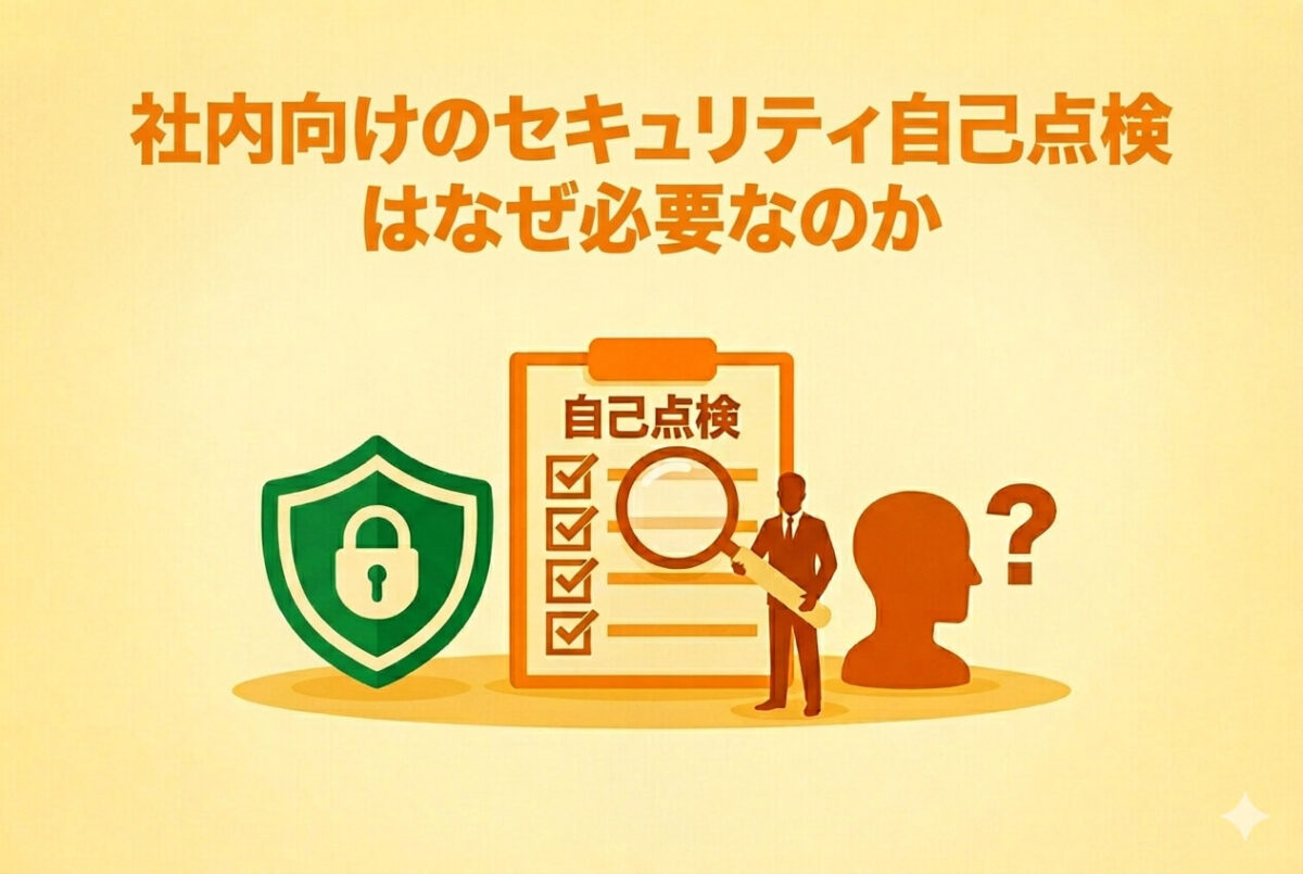 社内向けのセキュリティ自己点検はなぜ必要なのか