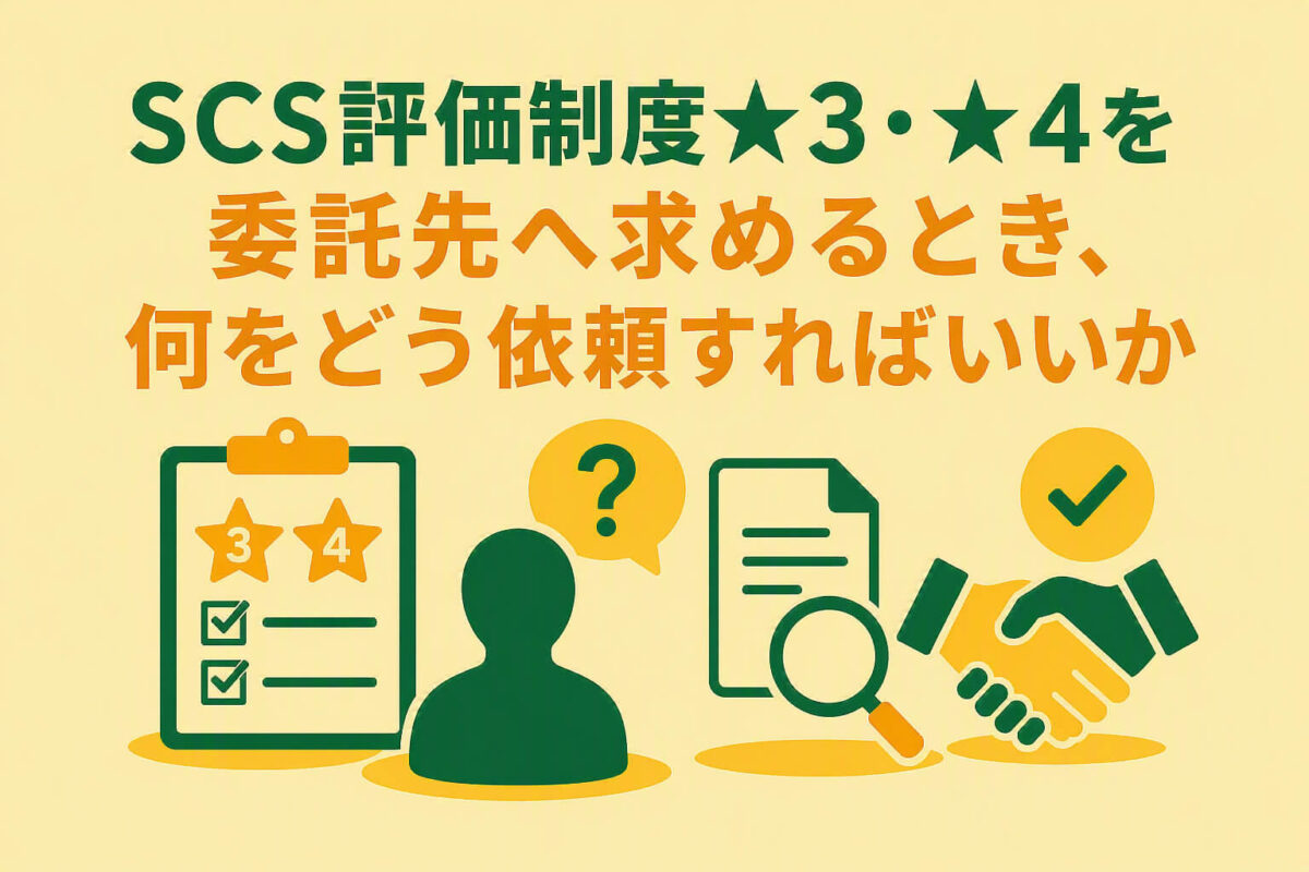 SCS評価制度★3・★4を委託先へ求めるとき、何をどう依頼すればいいか